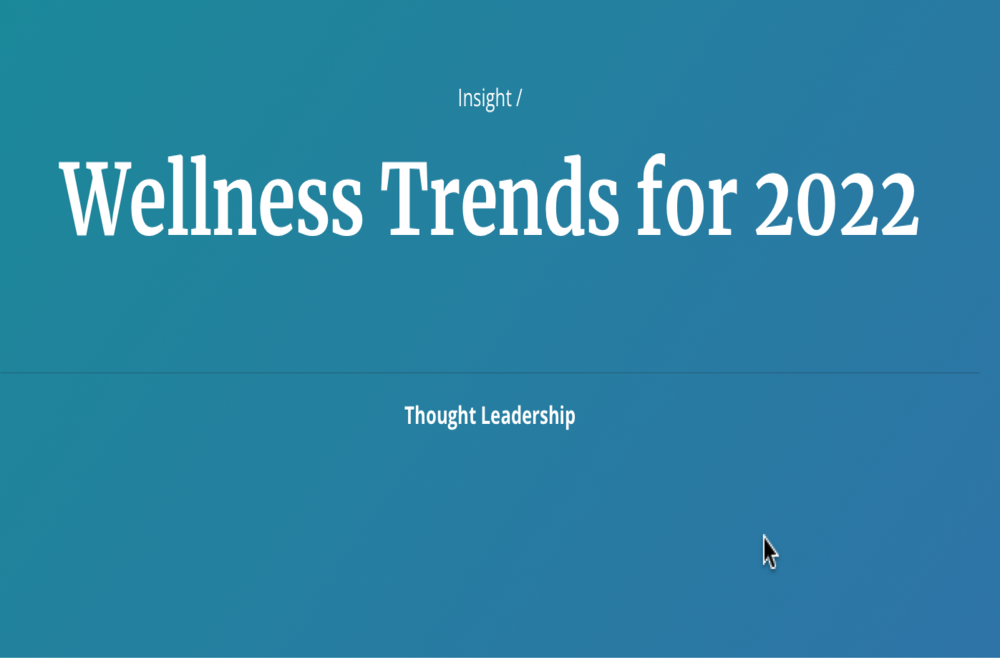 Wellness Trends for 2022