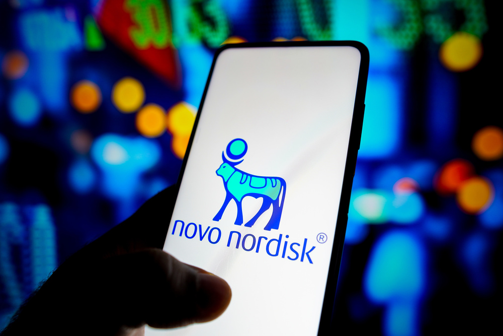 May 15, 2022, Brazil. In this photo illustration the Novo Nordisk A/S logo seen displayed on a smartphone
