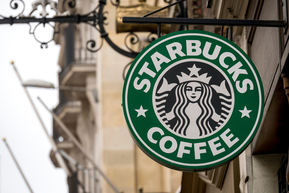Starbucks Coffee Shop Sign - Mar 2015.