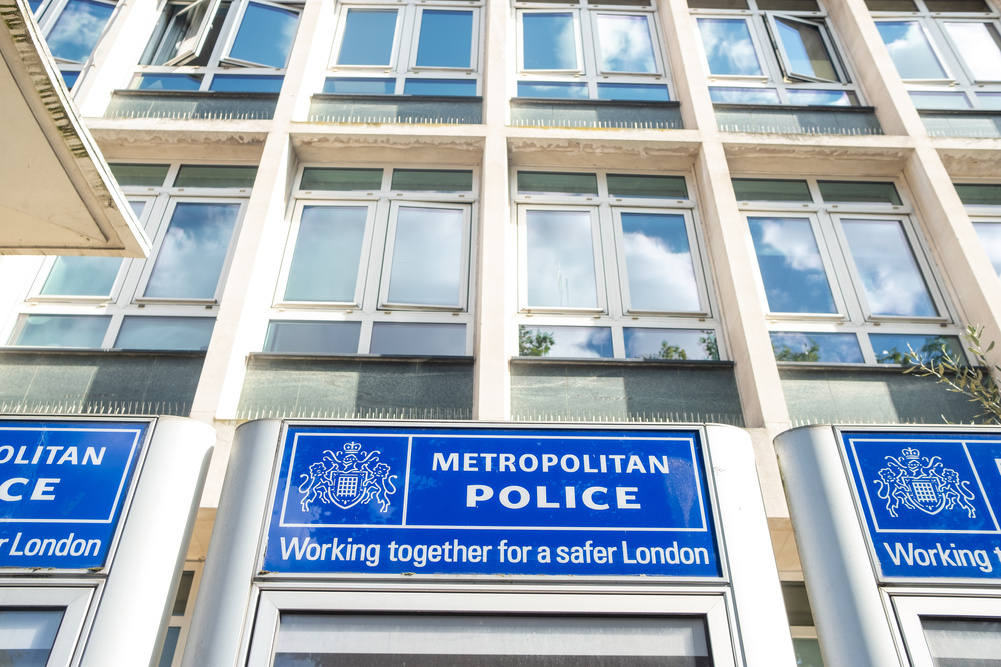 LONDON- Brixton Police Station. Brixton Acre Lane. Metropolitan Police Station for Brixton North