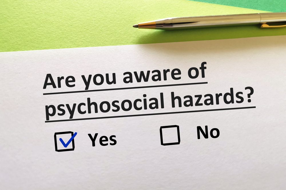 One person is answering question about hazards.