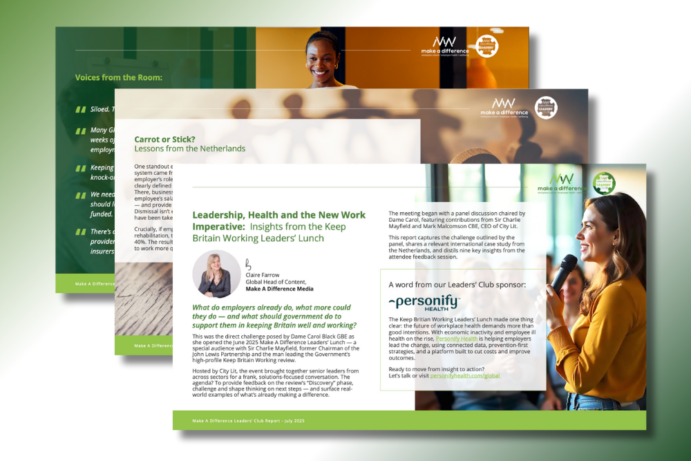 Leaders' lunch report