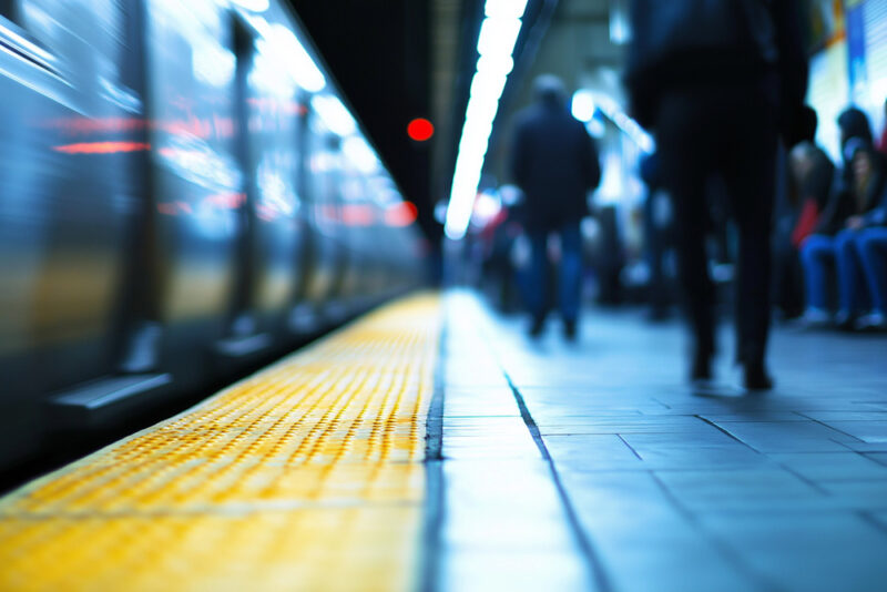 Night-time London Underground station illustrating shift worker environments and the need for effective fatigue management in transport