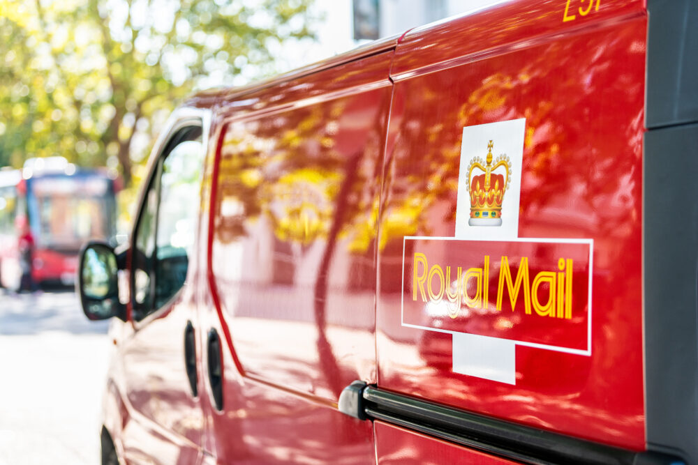 Image of a Royal Mail delivery van