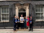 Members of the Policy Liaison Group for Workplace Wellbeing outside number 10 Downing Street