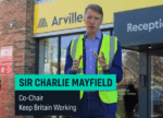 Sir Charlie Mayfield, Co-Chair of the Keep Britain Working Review launching the Review's latest update in a video posted on DWP's LinkedIn page