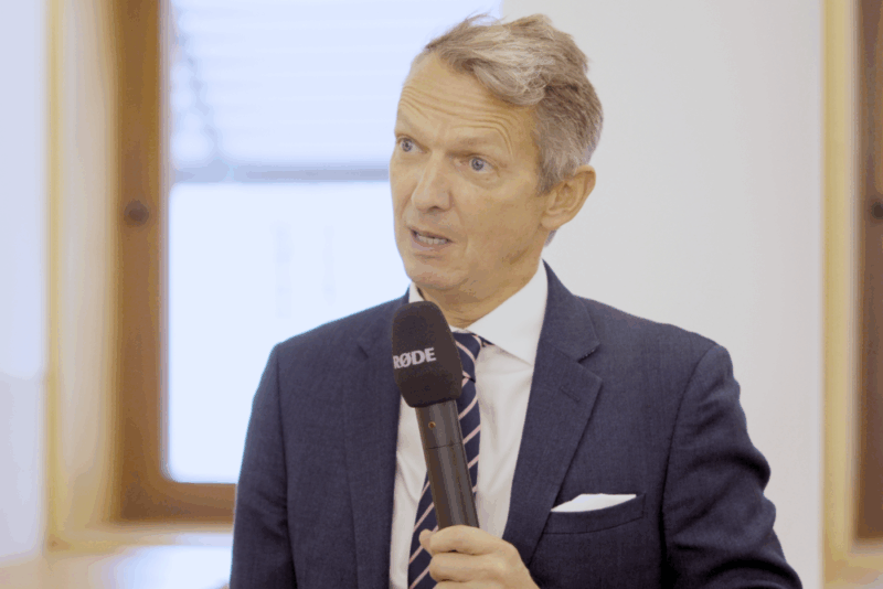 Andy Haldane CBE being interviewed at the Make a Difference Leaders AGM & Leadership Forum 2026